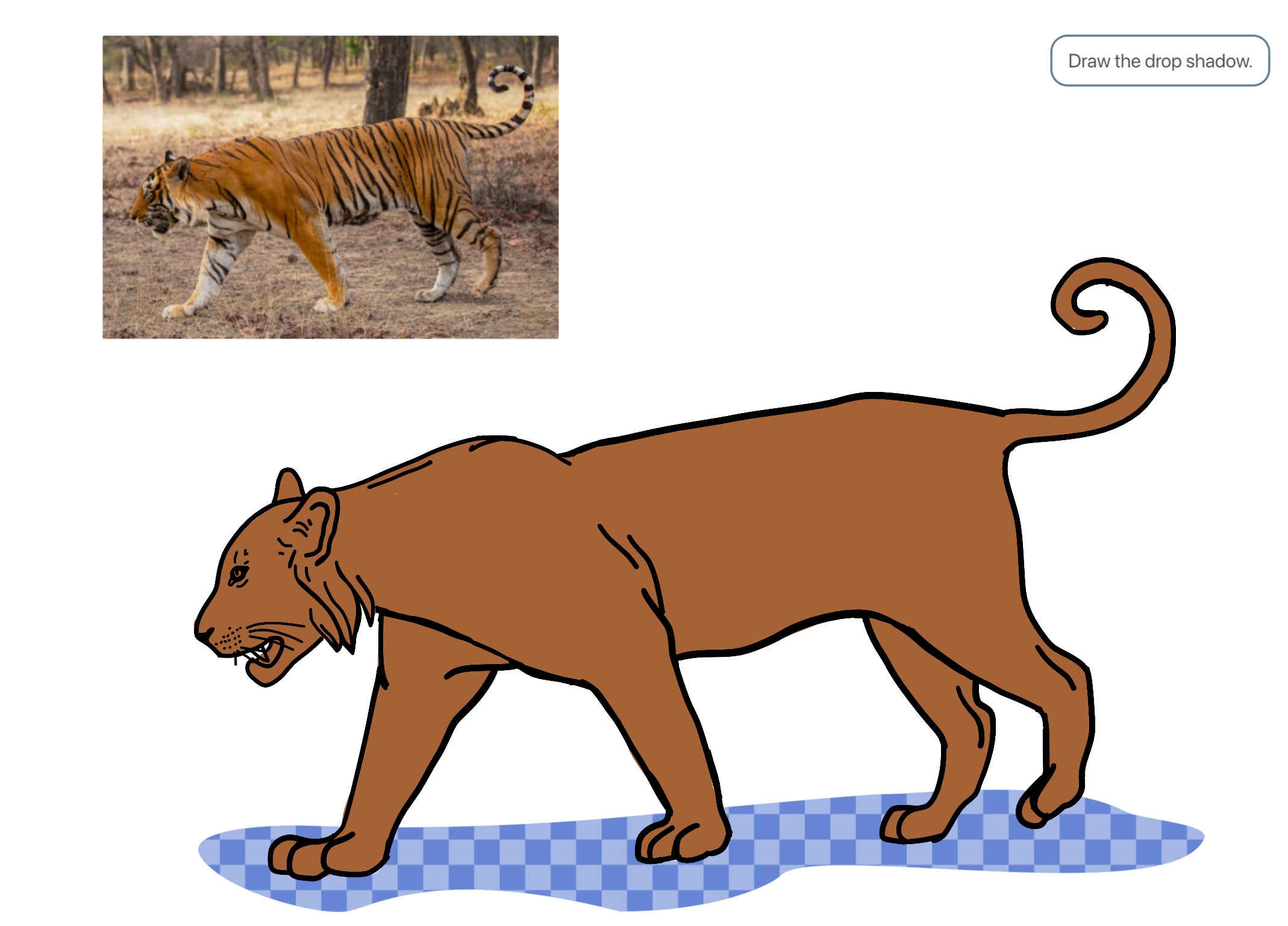 Blue Tiger Drawing Tutorial Tiger drawing tutorial: easy 30-step guide | ArtWorkout